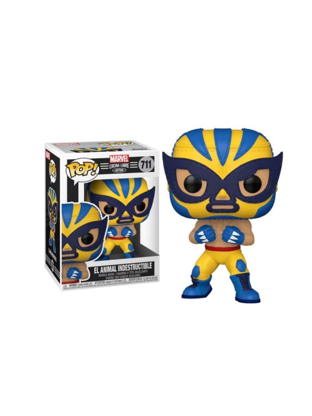 Marvel Lucha Libre Funko Pop! 711 El Animal Indestructible Bobble-Head Collectib